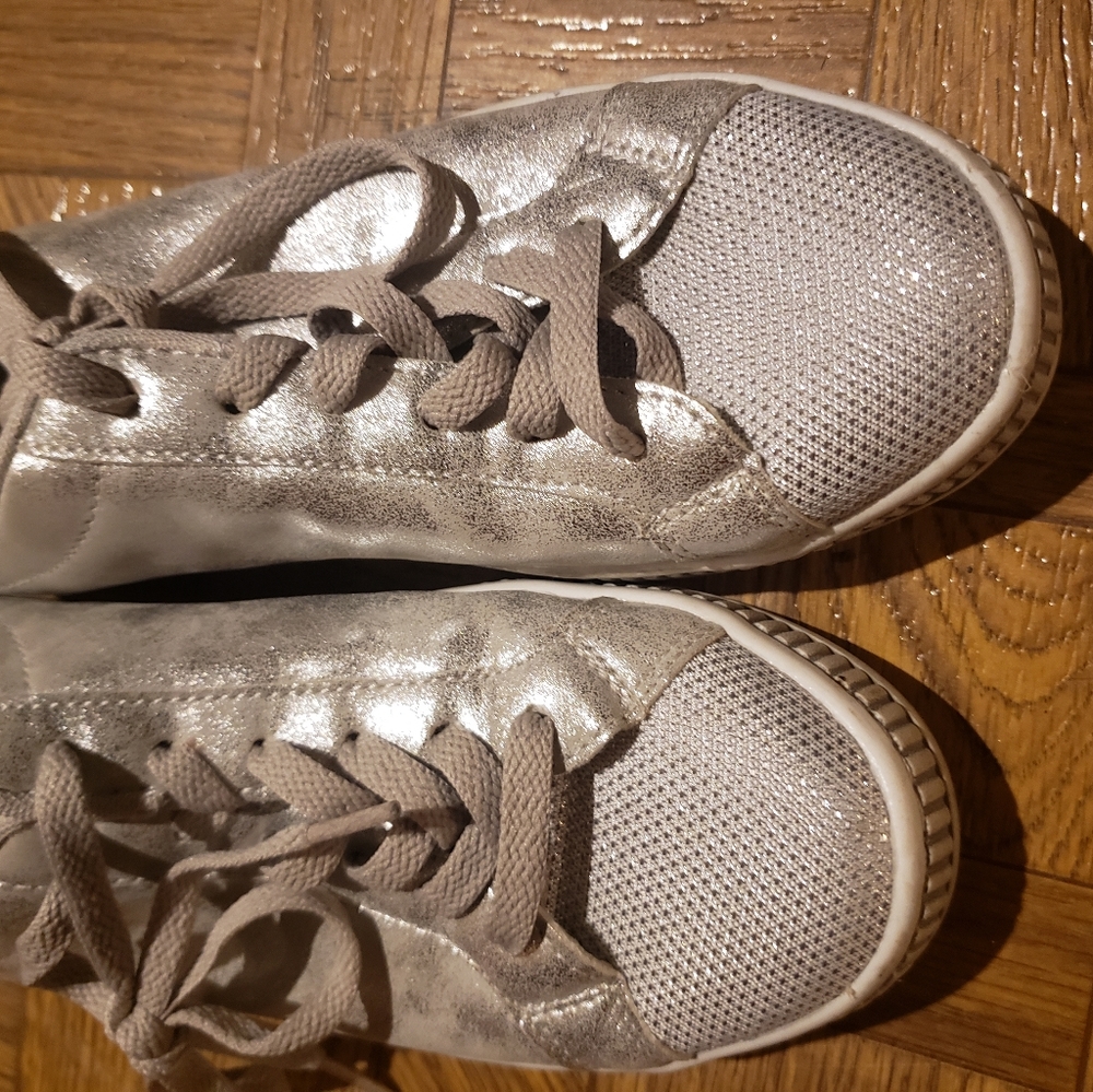 Silver  sneakers